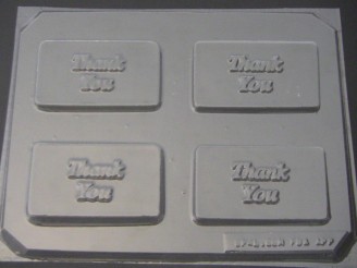 3514 Thank You Card Chocolate Candy Mold